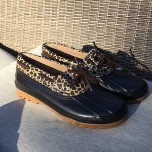 Sperrys animal print duck boats